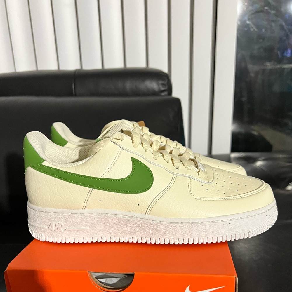 These are a woman’s Air Force One size 9 1/2 women’s eight men’s